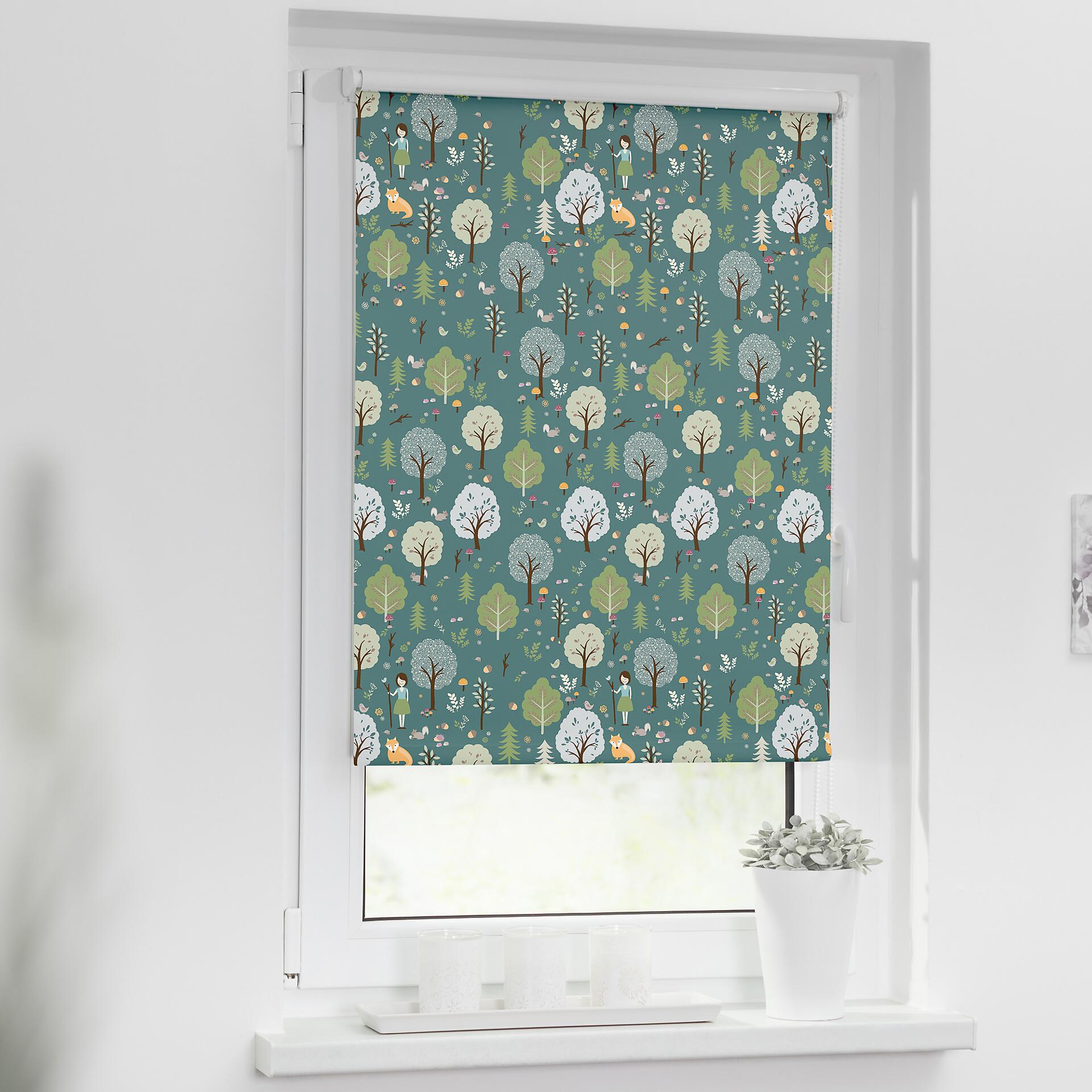 LICHTBLICK Verdunkelungsrollo Leni grün B/L: ca. 100x150 cm
