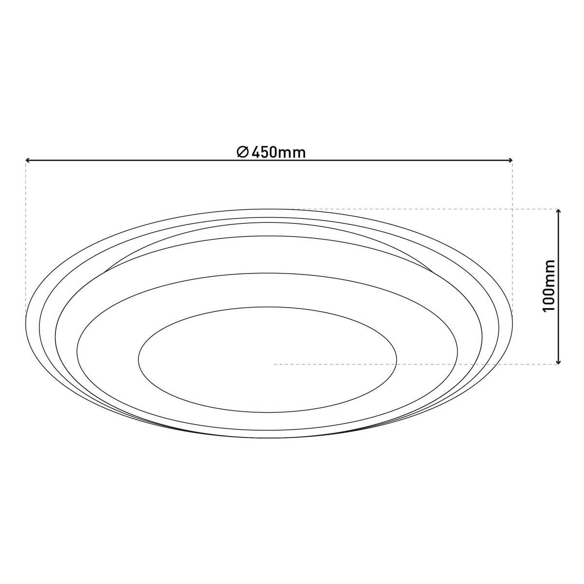 Näve Leuchten Spotleuchte 1392661 weiß Kunststoff Metall B/H/T: ca. 45x10x45 cm null 1 Brennstellen