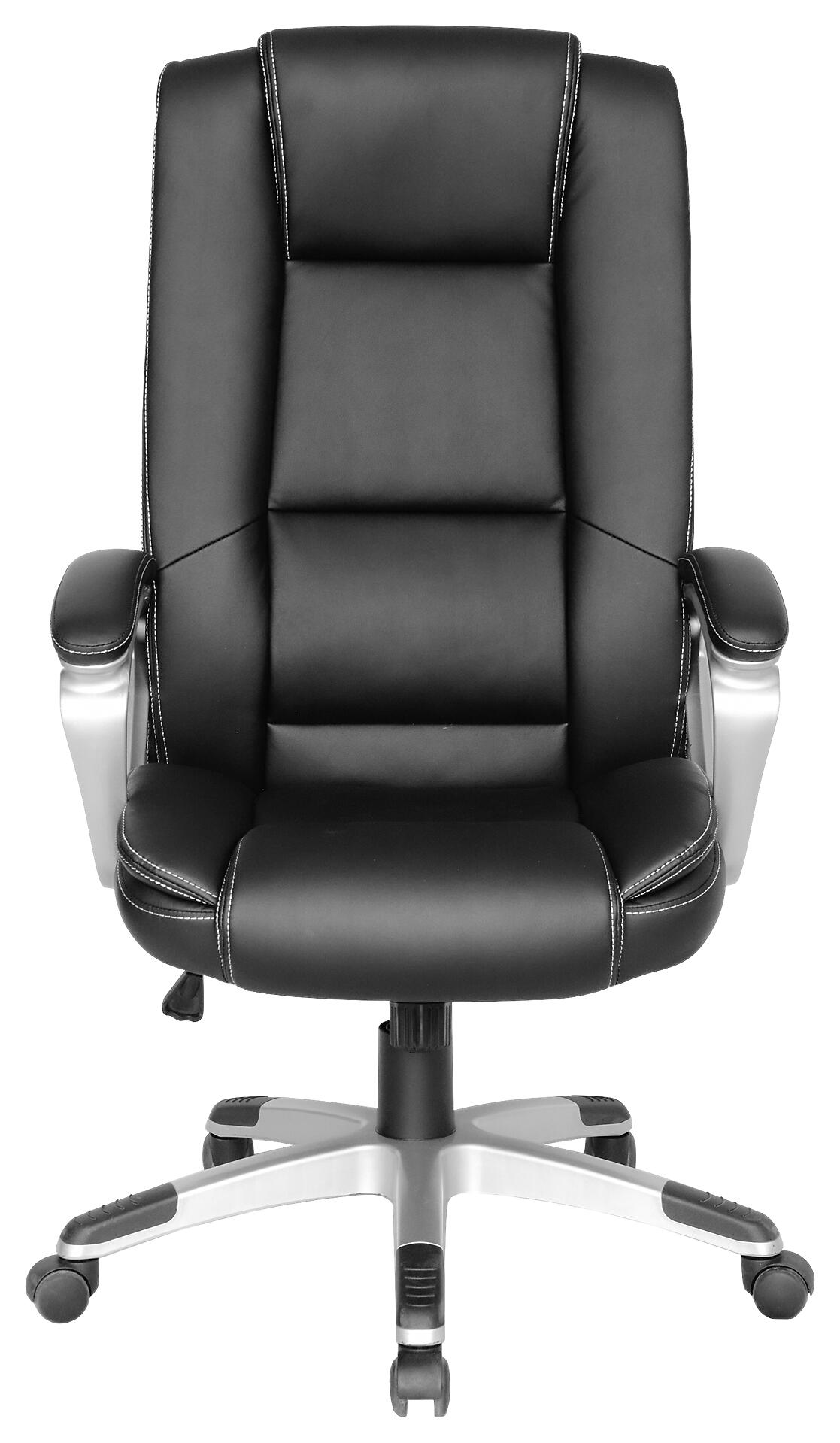 XXL-Chefsessel DEREK-XXL schwarz schwarz Kunstleder Kunststoff