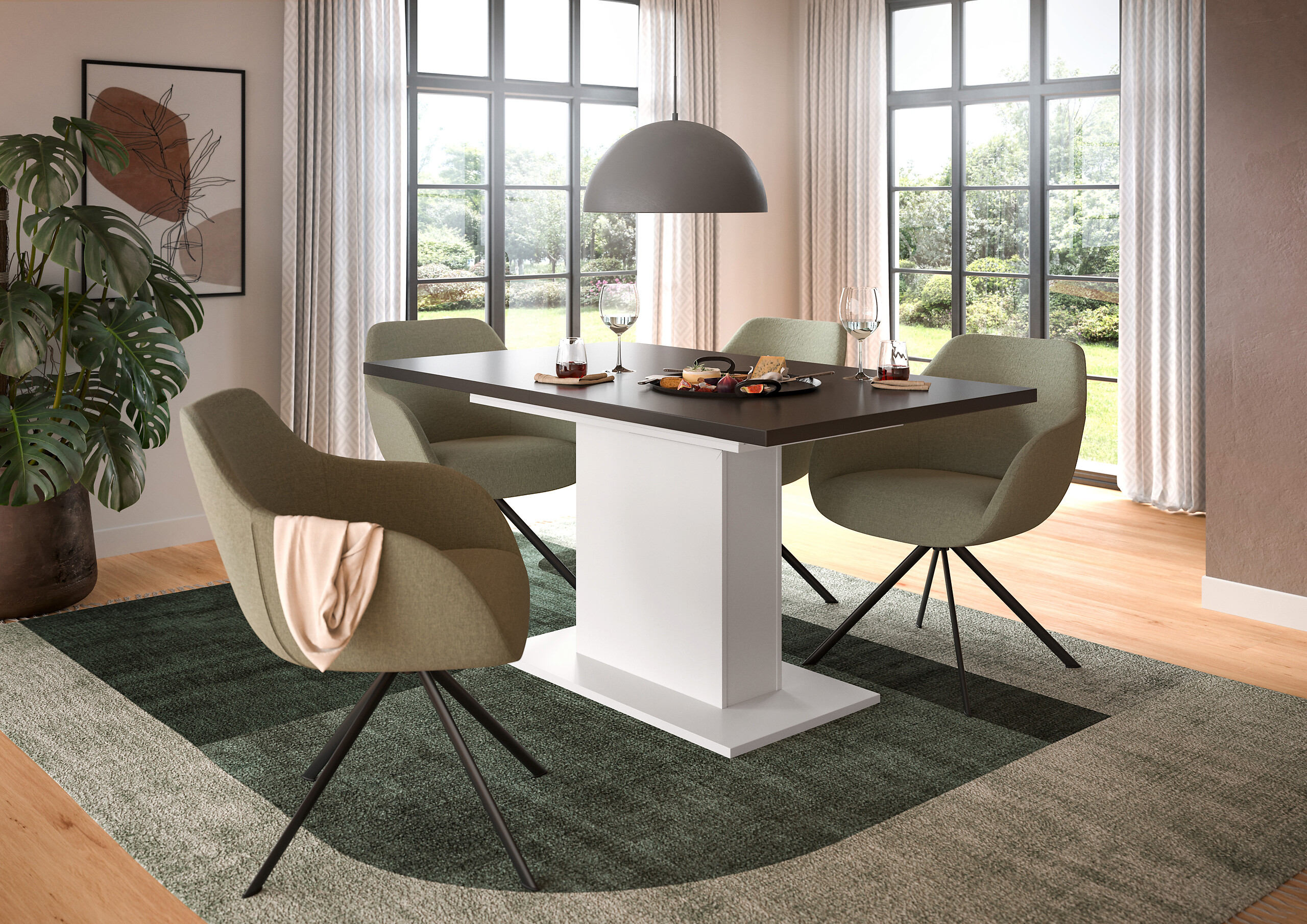 Esstisch MOTION grau B/H/T: ca. 150x76x90 cm