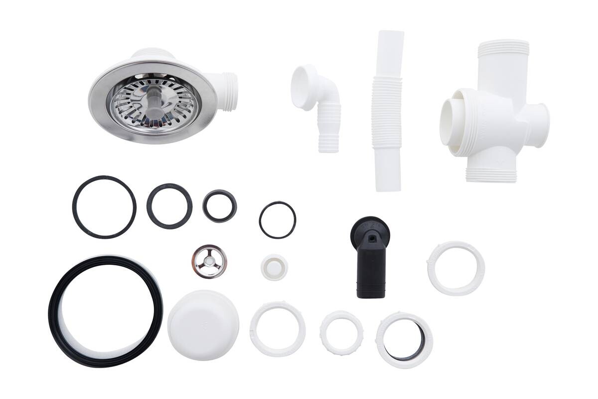 Respekta Einbauspüle Boston 86 x 50 G Beton grau Mineralite B/H/T: ca. 86x20x50 cm