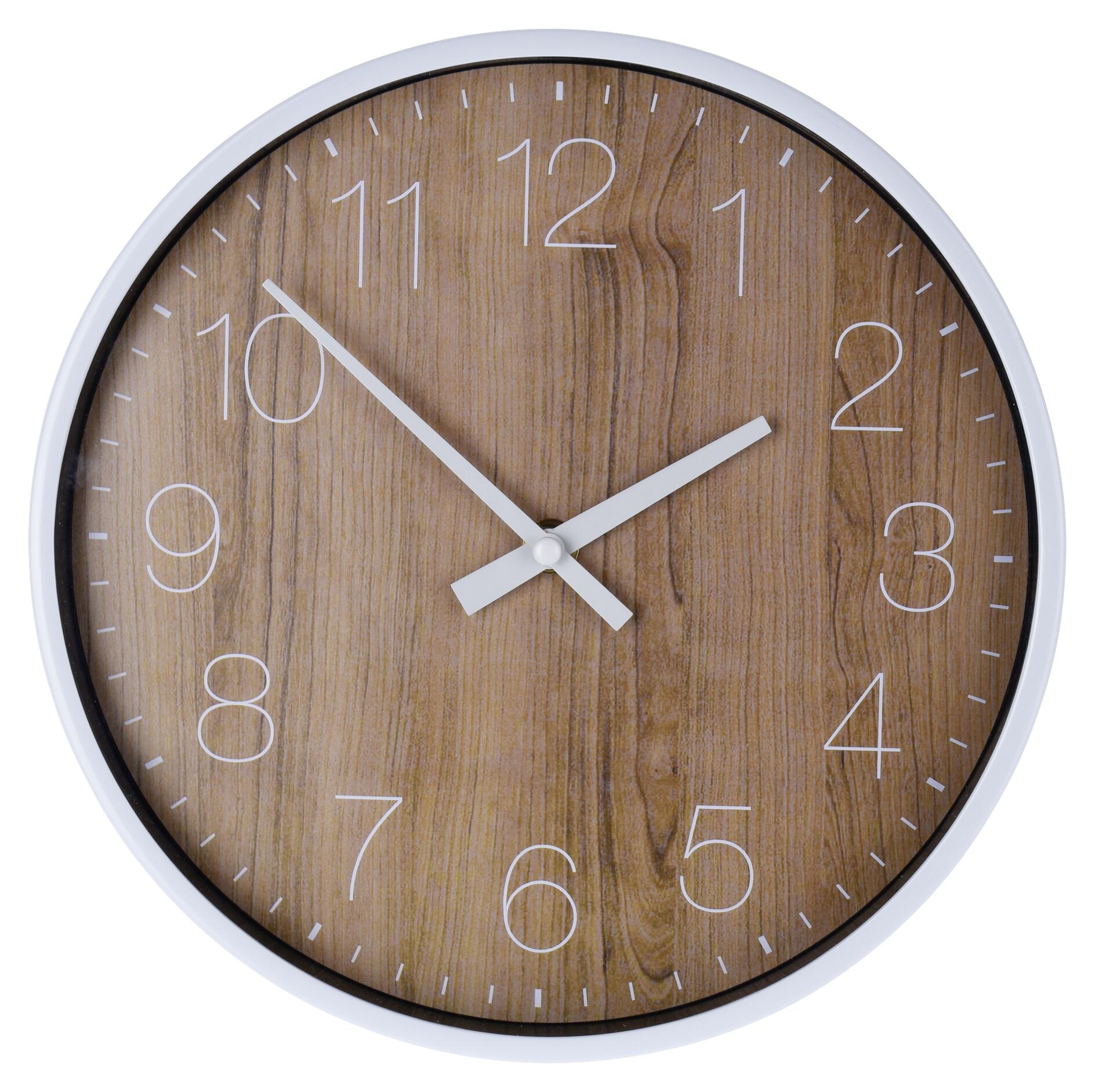 Wanduhr braun D: ca. 25 cm