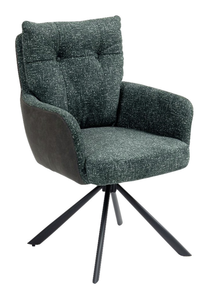 Drehstuhl Lecce grün Microfaser