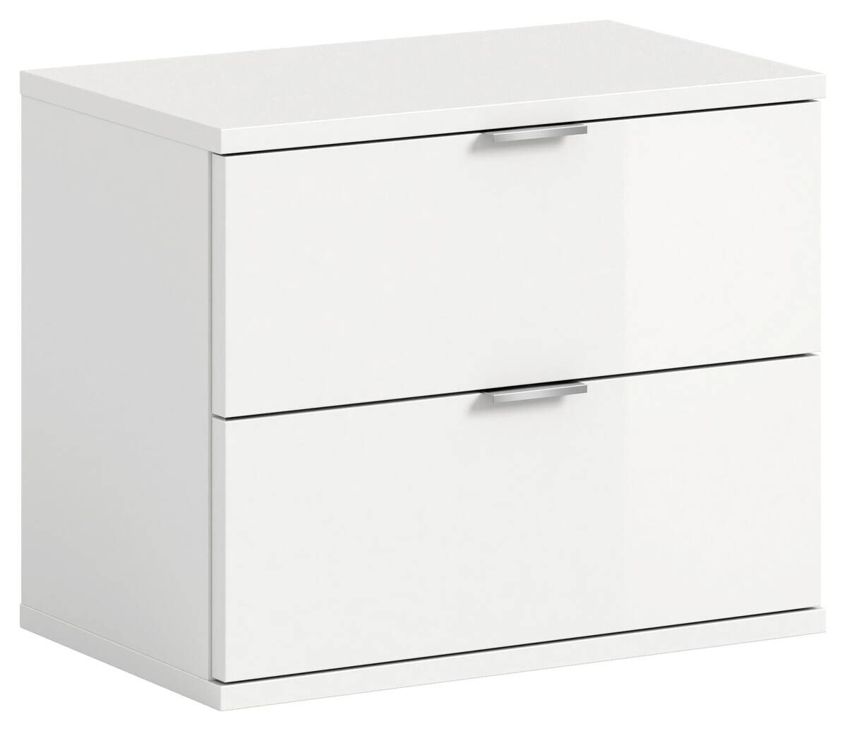 Sitzbank PROJEKT X weiß weiß Hochglanz B/H/T: ca. 52x42x37 cm