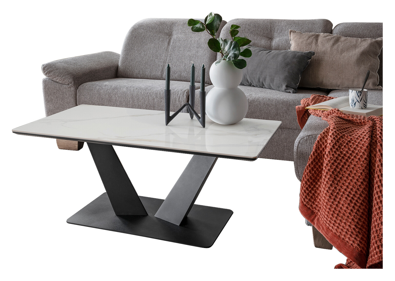 Couchtisch Amelie weiß B/H/T: ca. 110x42x60 cm