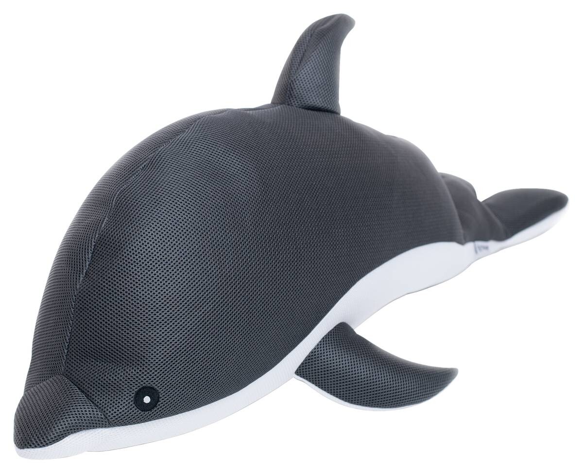 Westmann Sitzsack Schwimmtier Delfin grau Polyester B/H/T: ca. 102x36x40 cm