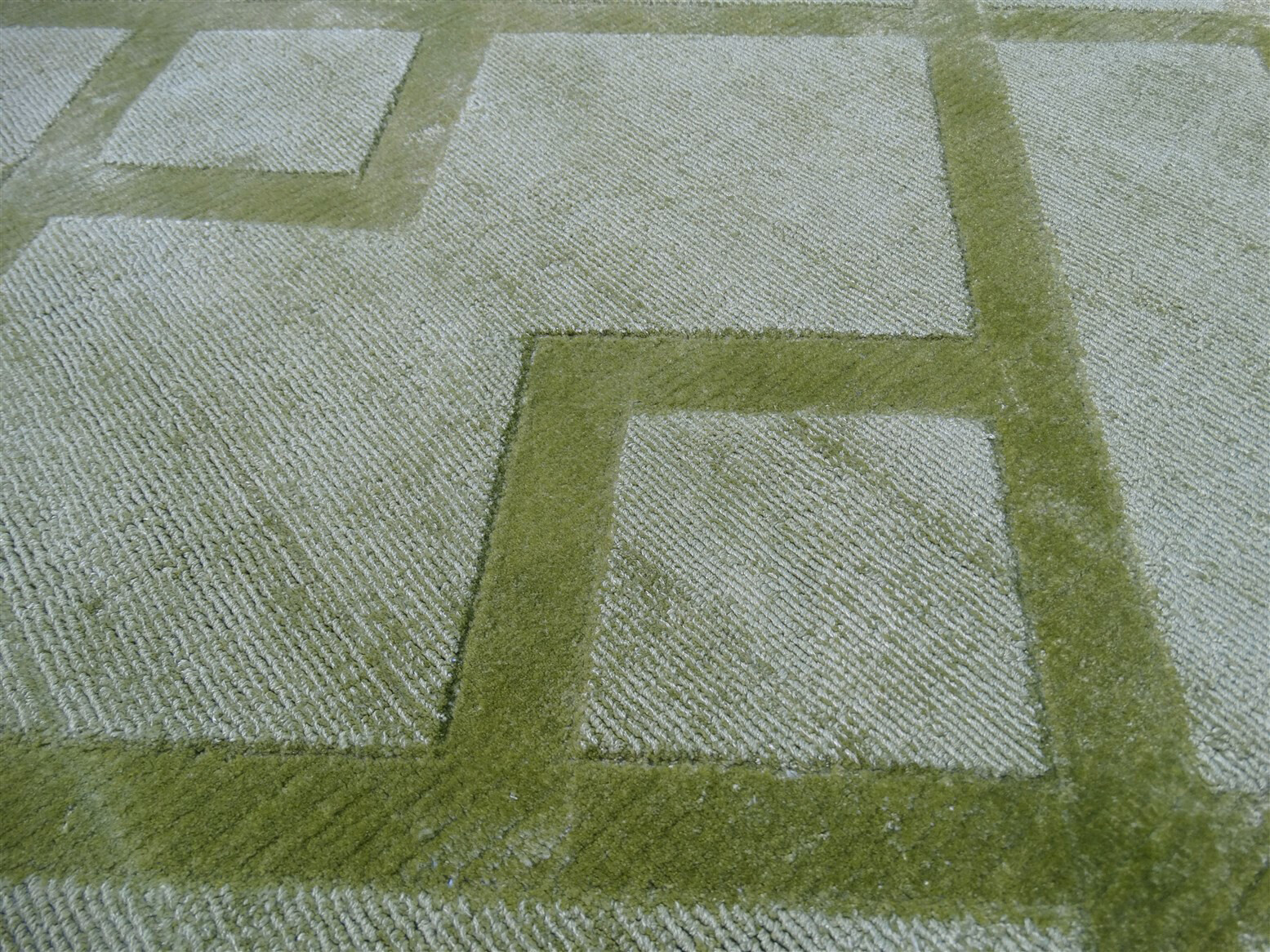 Kayoom Kurzflorteppich Luxury 310 elegant grün B/H/L: ca. 200x0,8x290 cm