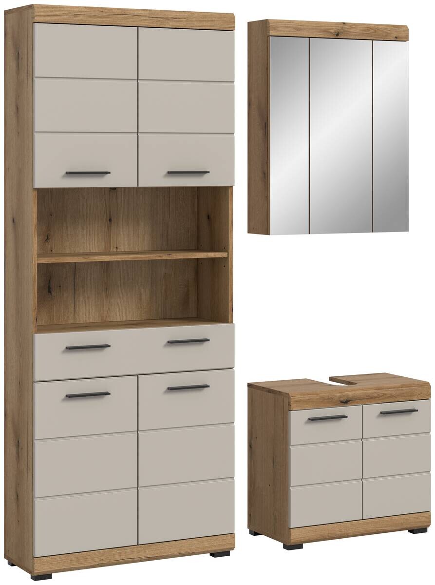 Badezimmer-Set Scout Evoke Oak Nachbildung Kaschmirgrau Nachbildung B/H/T: ca. 149x191x34 cm