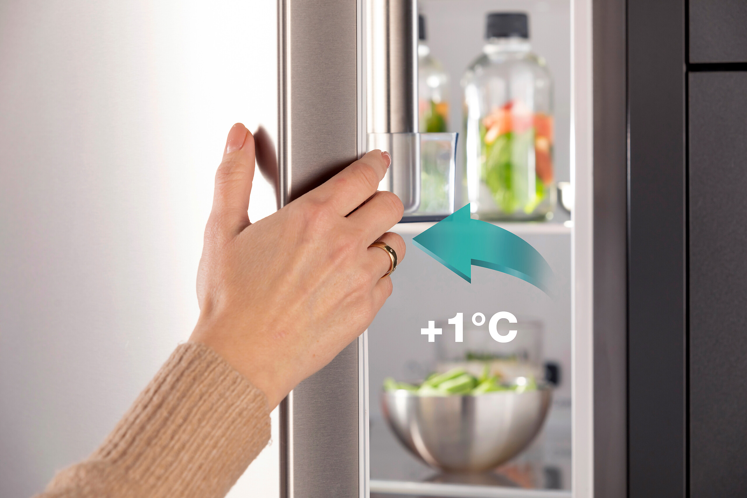 Hisense Kühl-/Gefrierkombination RM469N4ACD Silbergrau