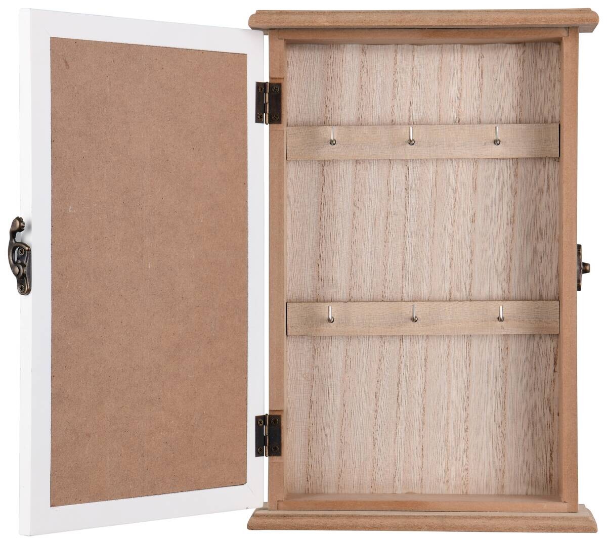 Schlüsselkasten Sandra weiß natur B/H/T: ca. 20x30x6 cm