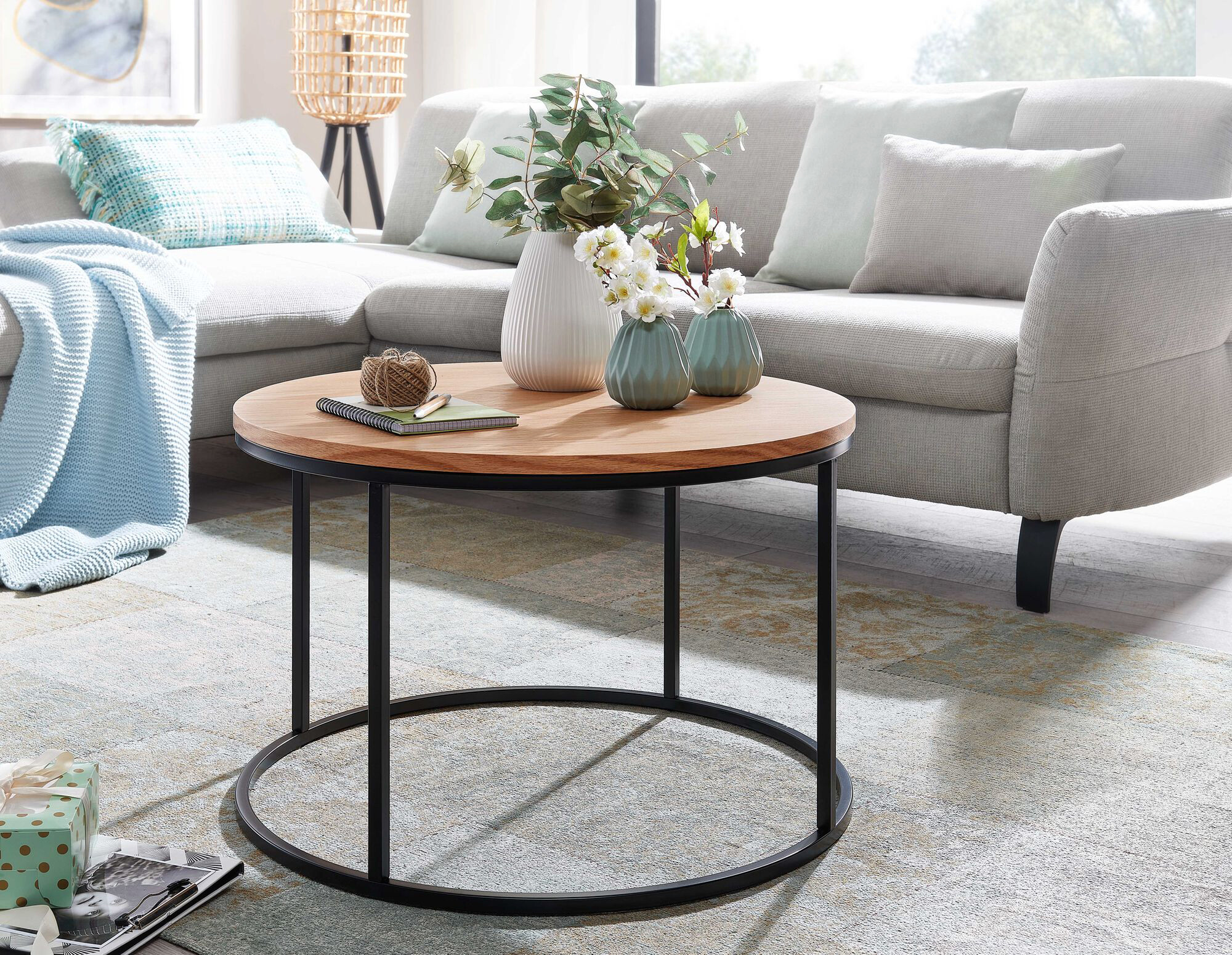 Wohnling Couchtisch braun B/H/T: ca. 70x45x70 cm