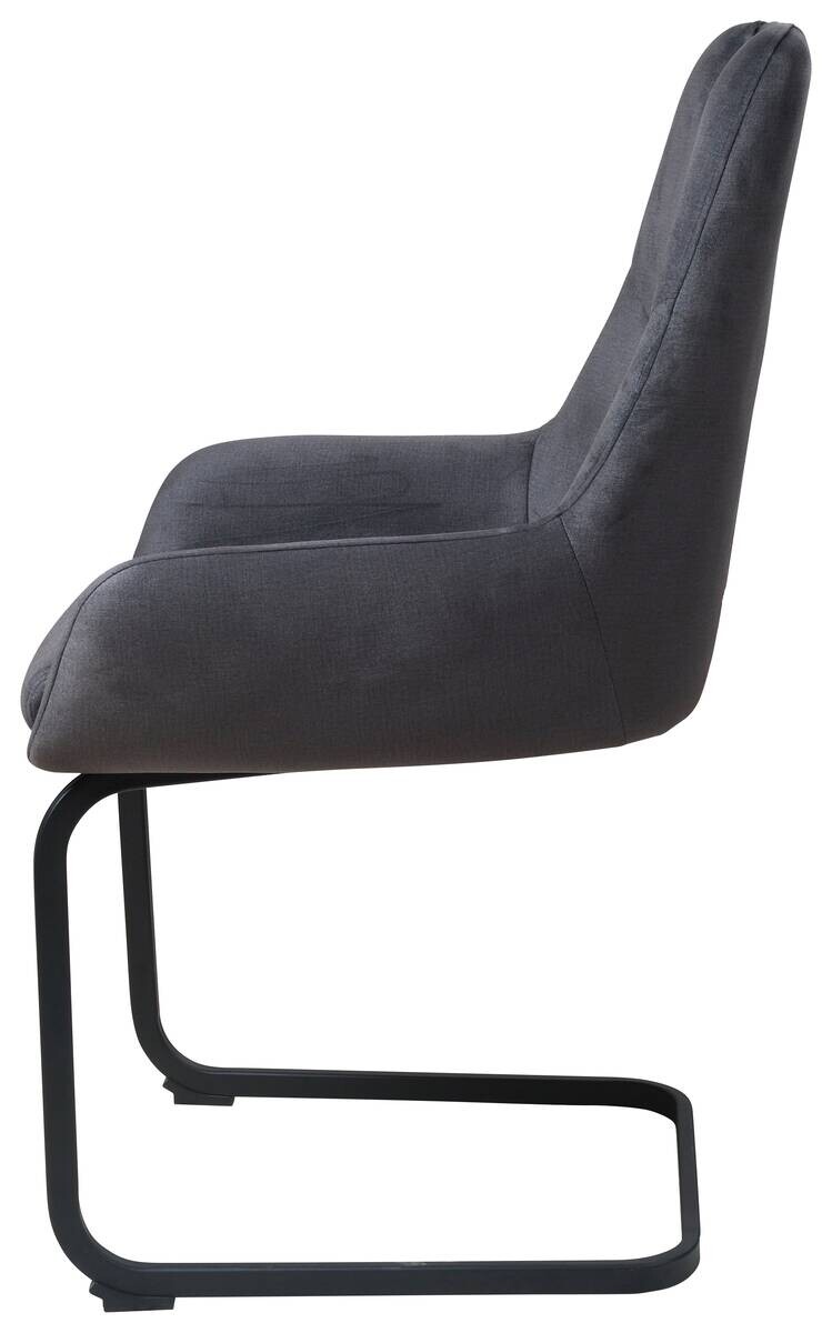 Schwingstuhl Devonport dunkelgrau Microfaser B/H/T: ca. 58x90x61 cm Schwingstuhl Devonport dunkelgrau Microfaser B/H/T: ca. 58x90x61 cm