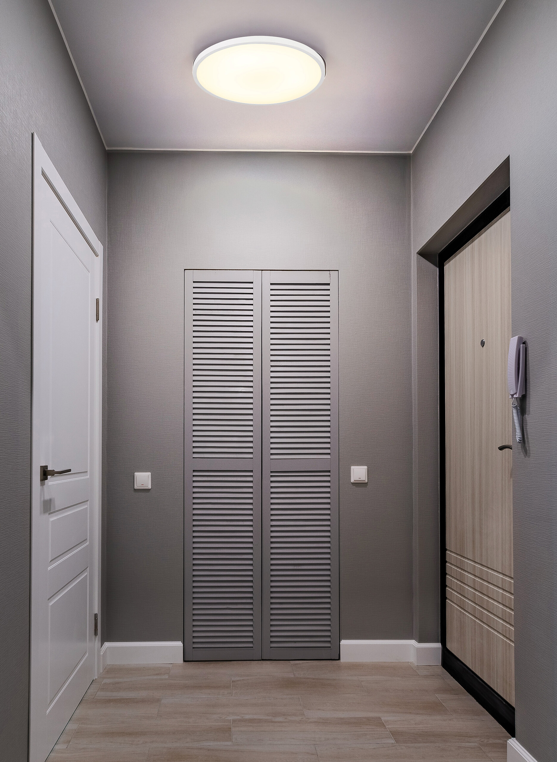 GLOBO Deckenleuchte Opal weiß Kunststoff H/D: ca. 3,5x30 cm 1 Brennstellen