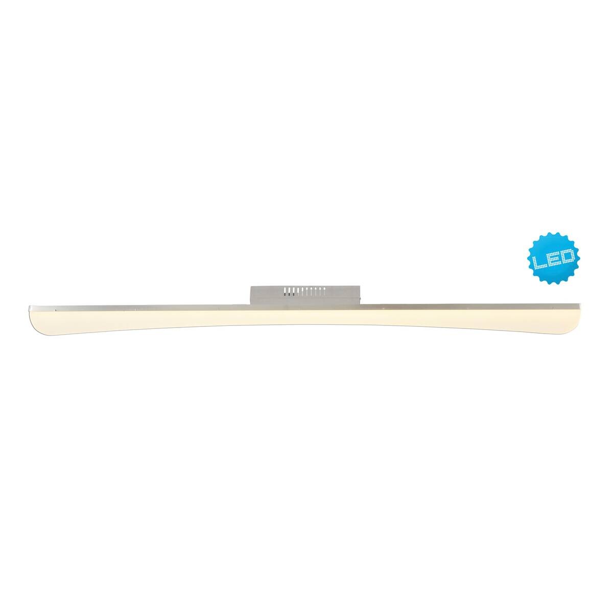 Näve Leuchten Deckenleuchte 1197442 Chrom Metall Kunststoff B/H/T: ca. 8x10x100 cm null 1 Brennstellen