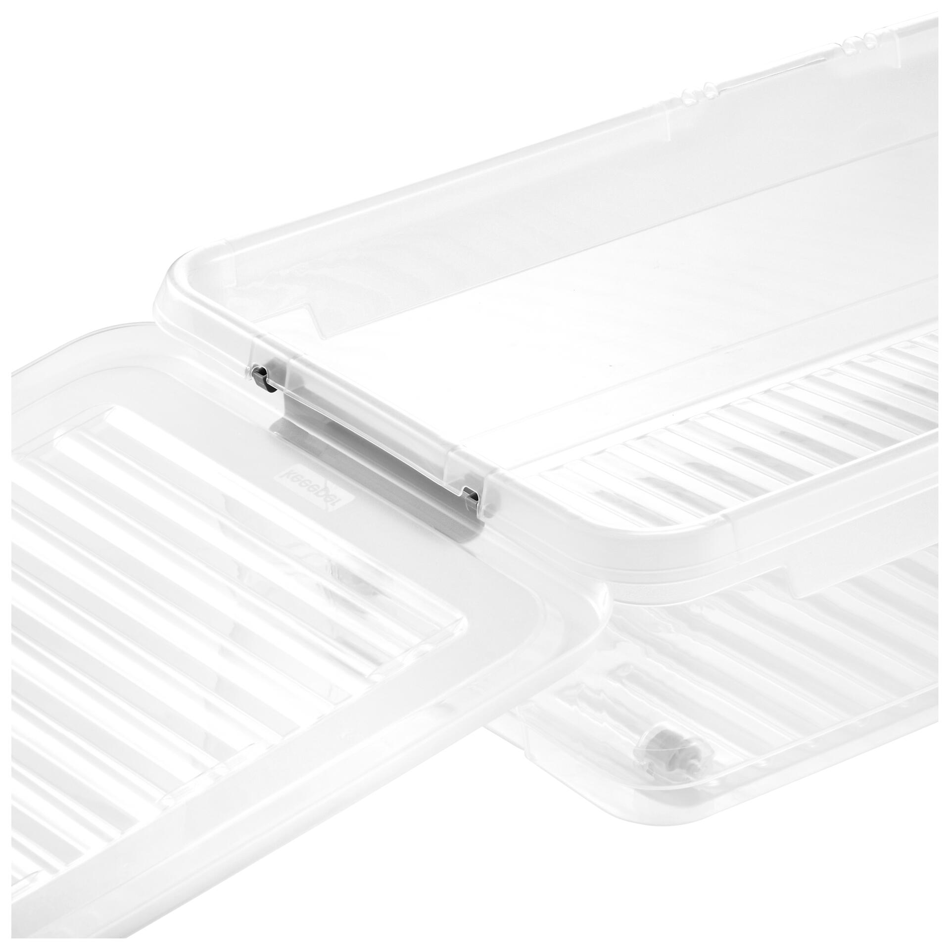 Aufbewahrungsbox transparent B/T/L: ca. 38x77x38 cm