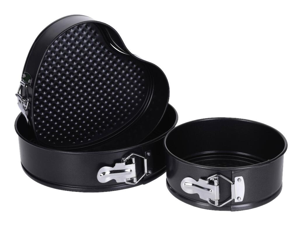 Springform schwarz Stahl