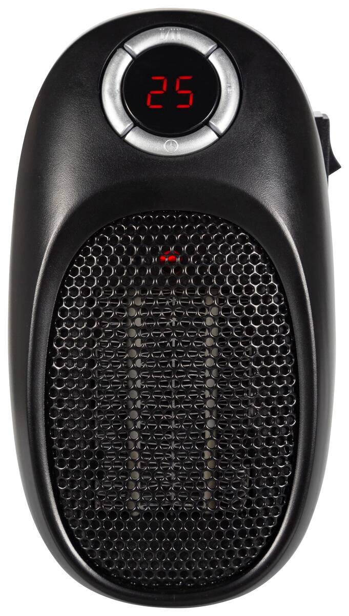 Heizlüfter WH701 schwarz Kunststoff B/H/L: ca. 12,7x16,4x9,6 cm ca. 400 W