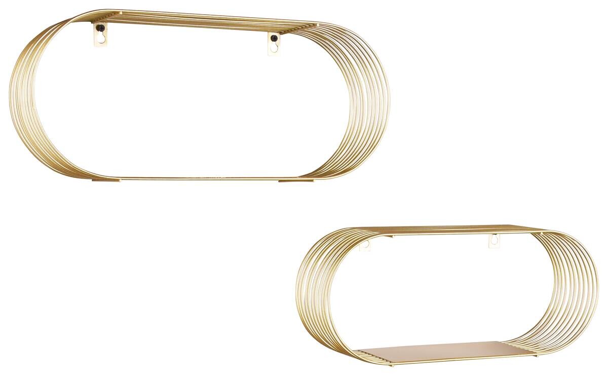 Wandregal Jessica gold Optik Metall