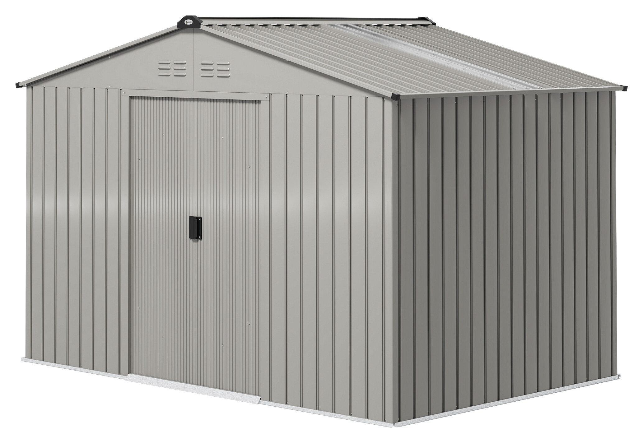 Outsunny Gerätehaus grau B/H/L: ca. 195x192x277 cm