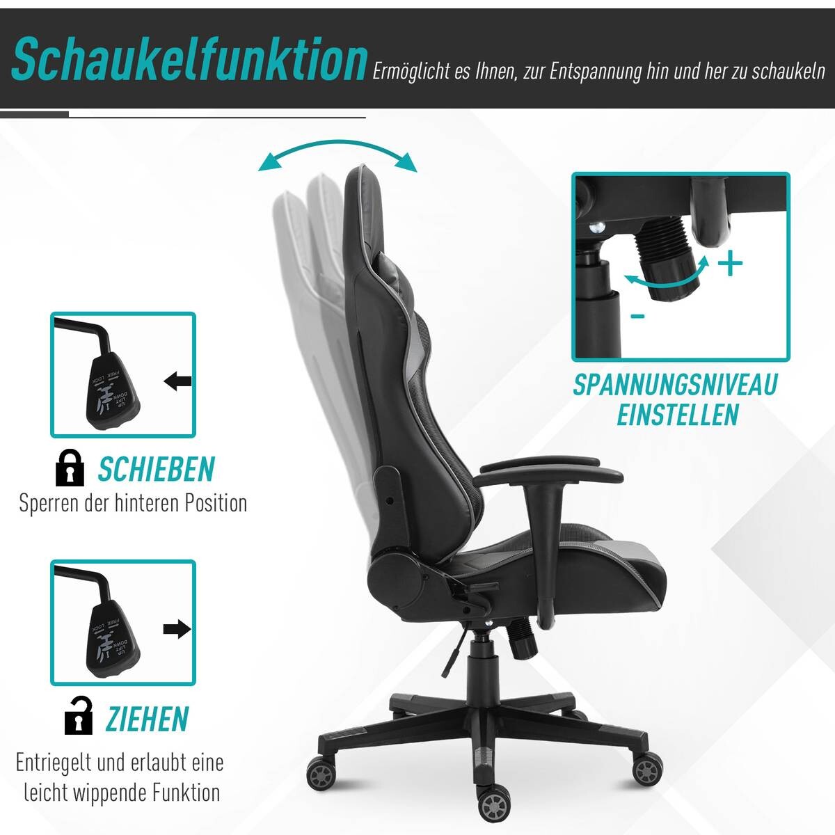 Gaming-Sessel 921-251 schwarz