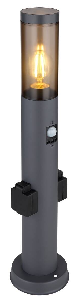 Außenleuchte Rauch schwarz anthrazit H/D: ca. 60x12,7 cm