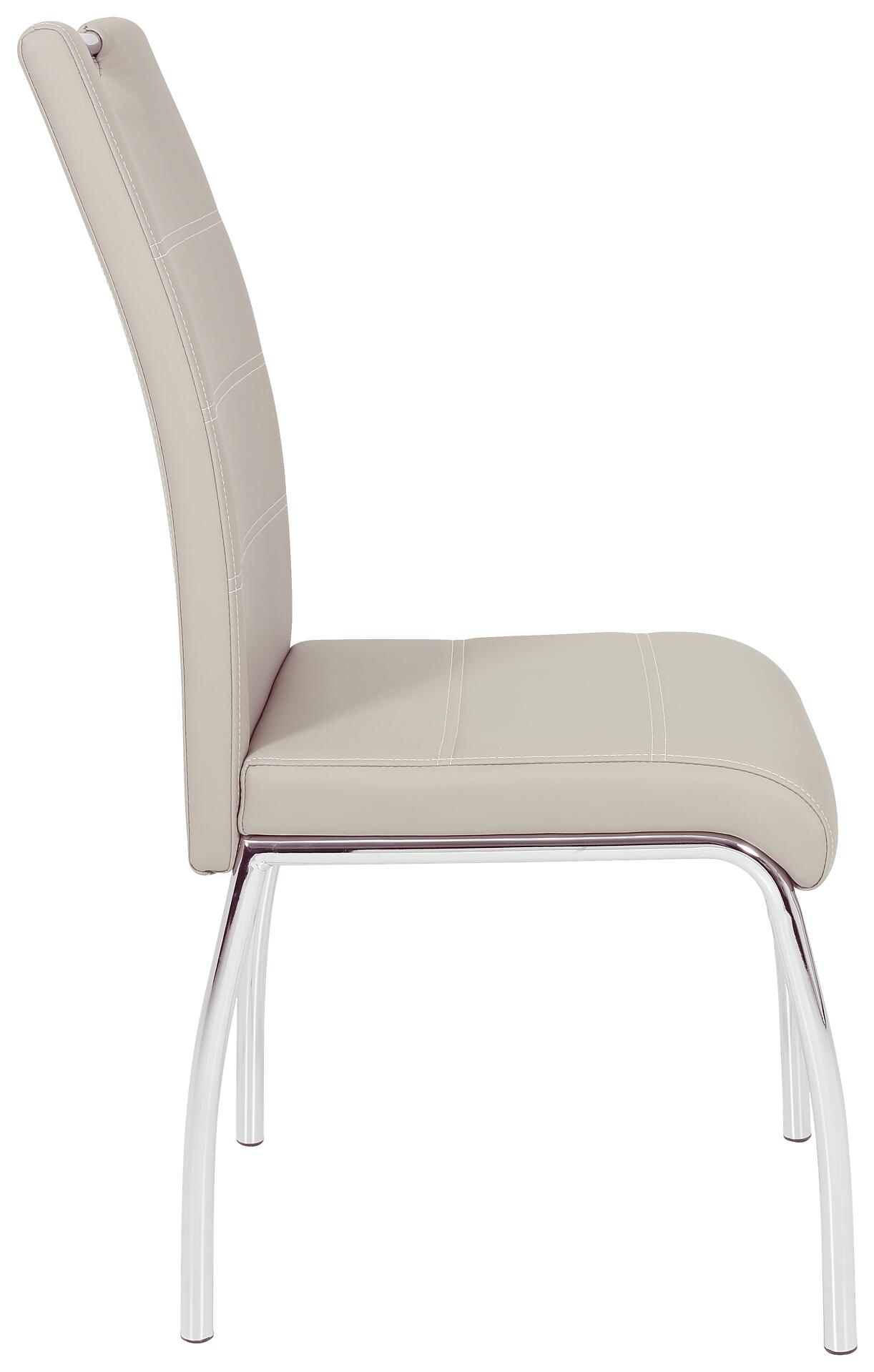 Stuhl Susi 2er Set Cappuccino Kunstleder B/H/T: ca. 44x98x61 cm