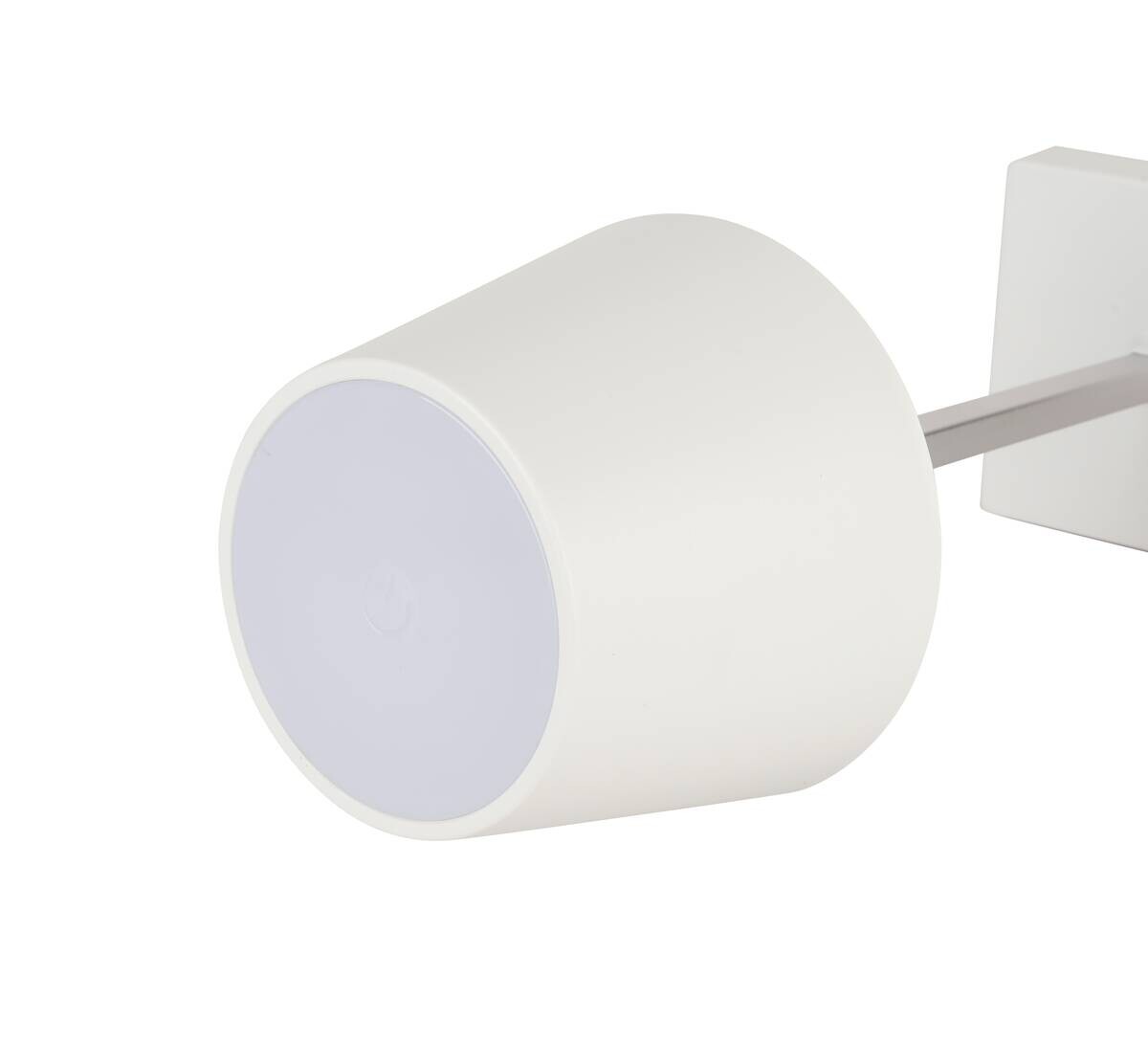 Nolo LED-Tischleuchte Benny weiß Kunststoff Metall B/H/T: ca. 11x26x11 cm 1 Brennstellen