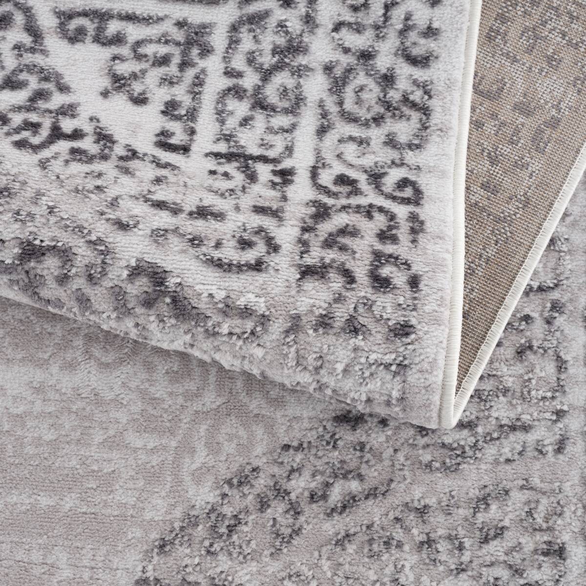 Sanat Teppich Evra hellgrau B/L: ca. 120x160 cm