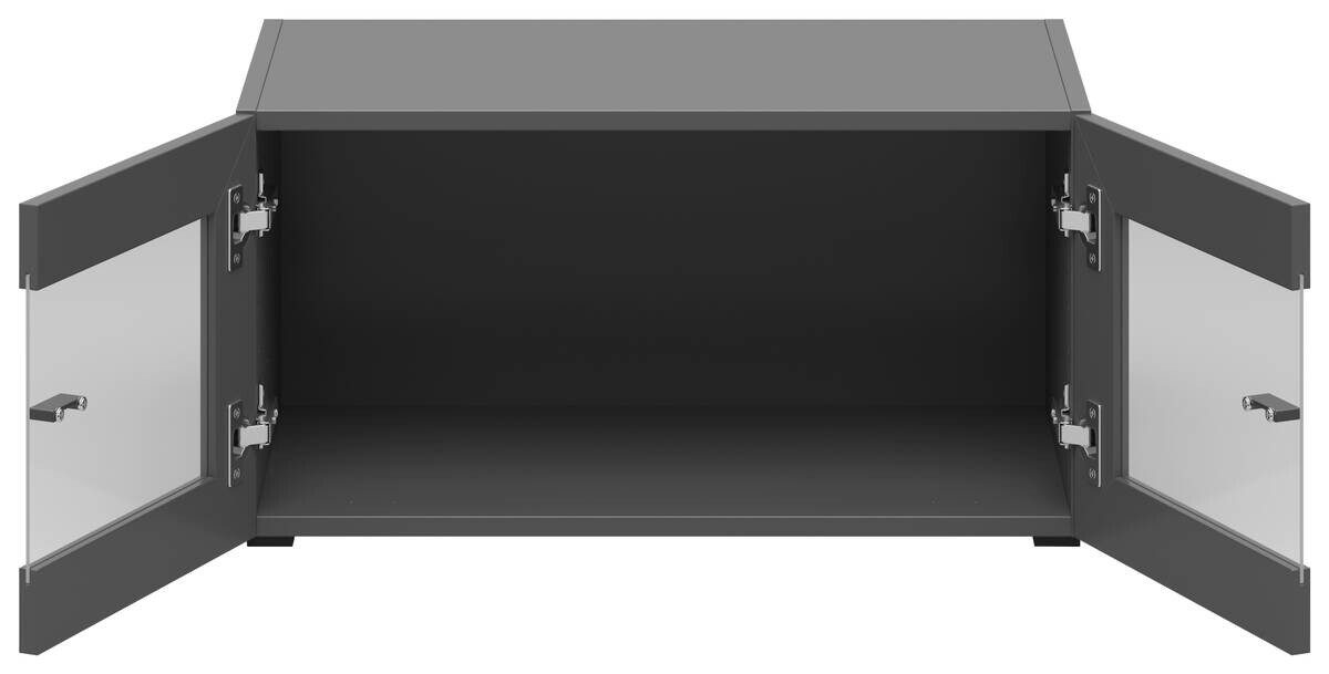 Vitrine System 64 anthrazit matt B/H/T: ca. 64x32x35 cm