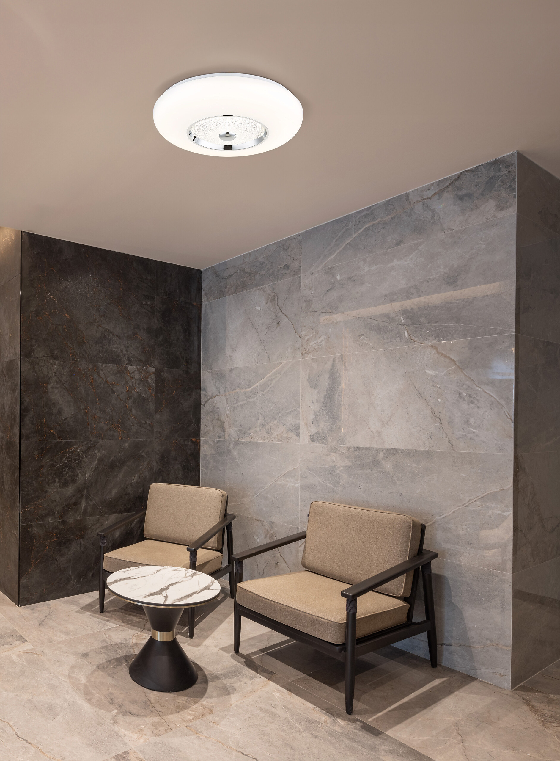 GLOBO Deckenleuchte klar weiß Opal Acryl Metall Kunststoff H/D: ca. 11x48,5 cm 1 Brennstellen