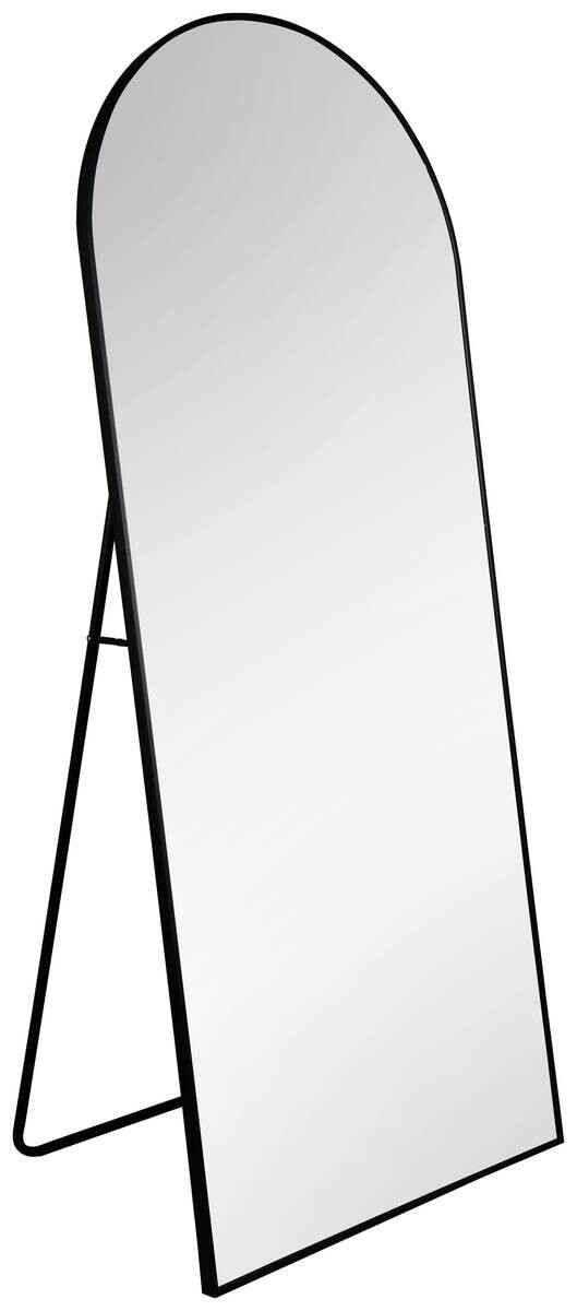 Standspiegel Britt schwarz Metall B/H/T: ca. 70x170x4 cm