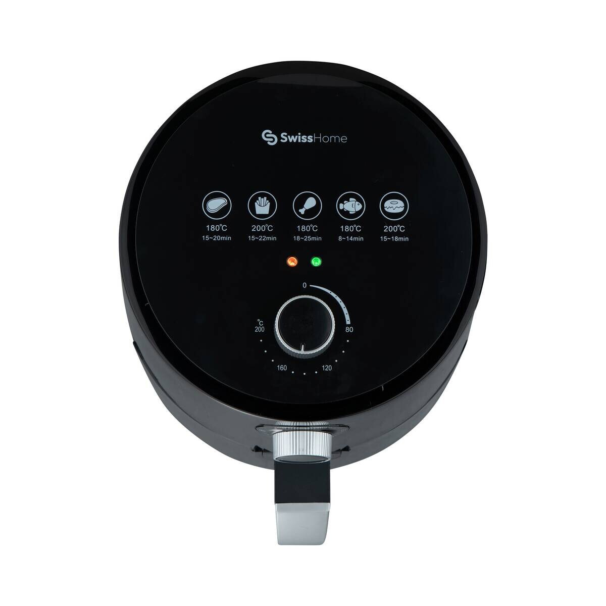 SWISS HOME Heißluftfritteuse SH-6653 schwarz Polypropylen ca. 2,5 l