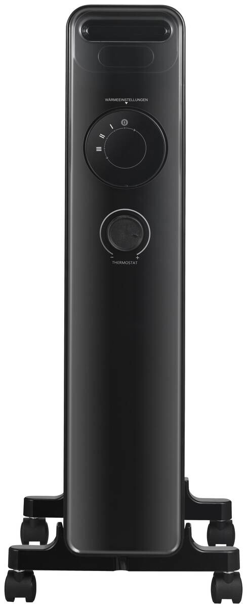 Ölradiator NY2009-22M schwarz Kunststoff Metall B/H/L: ca. 24x64x33 cm ca. 2000 W