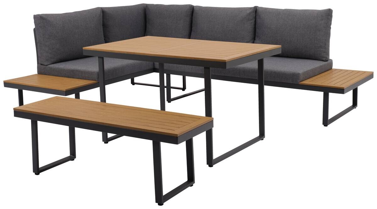 Loungeset Sevilla anthrazit Aluminium