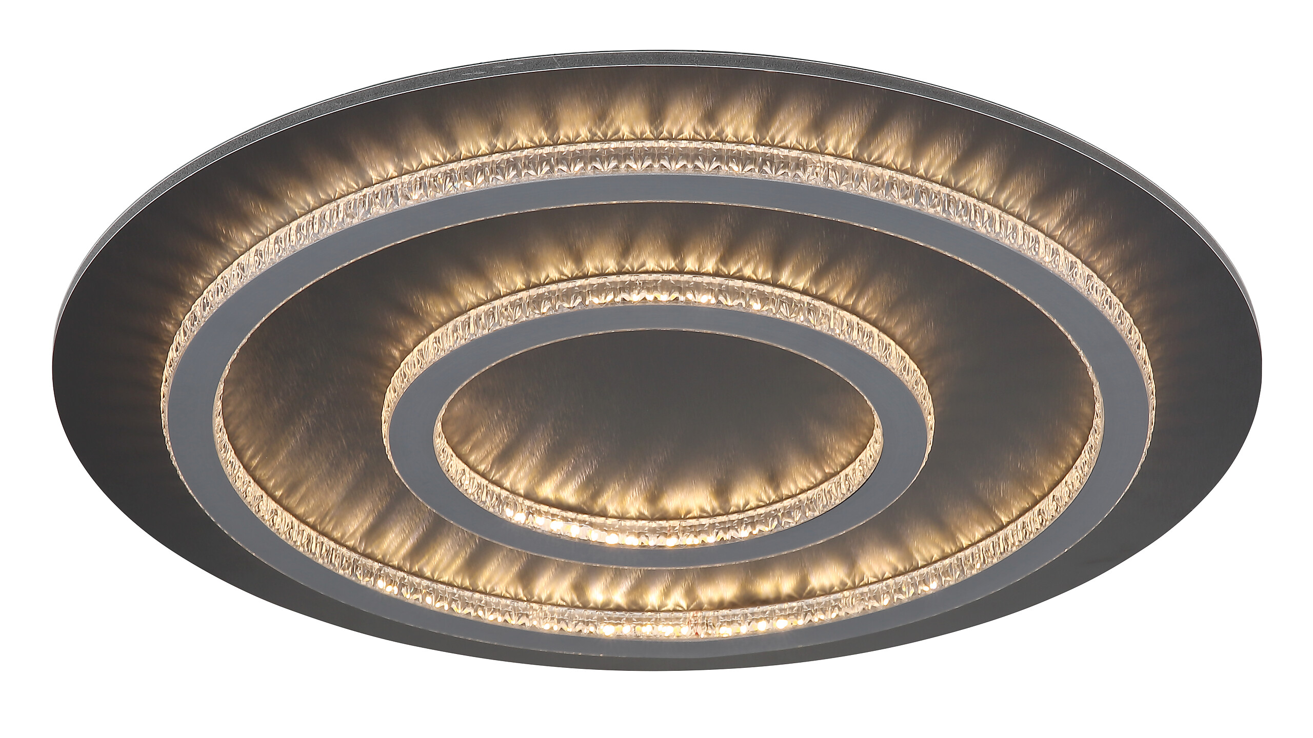 GLOBO LED-Deckenleuchte hellgrau mattschwarz anthrazit Metall Kunststoff H/D: ca. 6x55 cm 1 Brennstellen