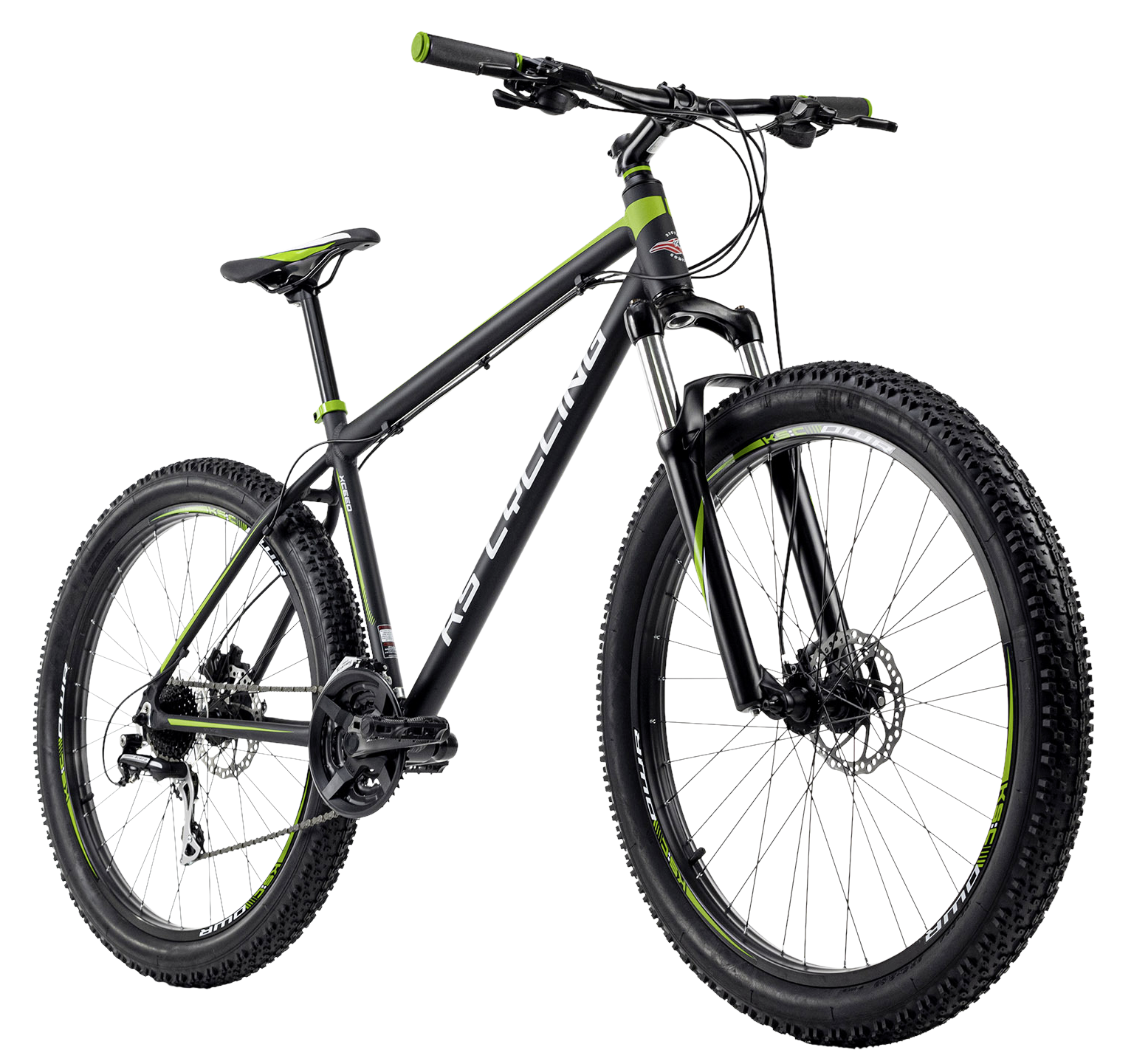 KS-Cycling Mountain-Bike Xceed 27,5" Xceed 27,5 Zoll Rahmenhöhe 46 cm 24 Gänge schwarz schwarz ca. 27,5 Zoll