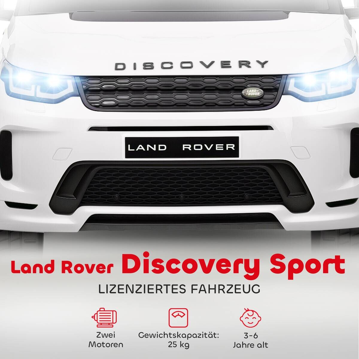 AIYAPLAY Kinder Elektroauto weiß B/H/L: ca. 65,5x51x106 cm