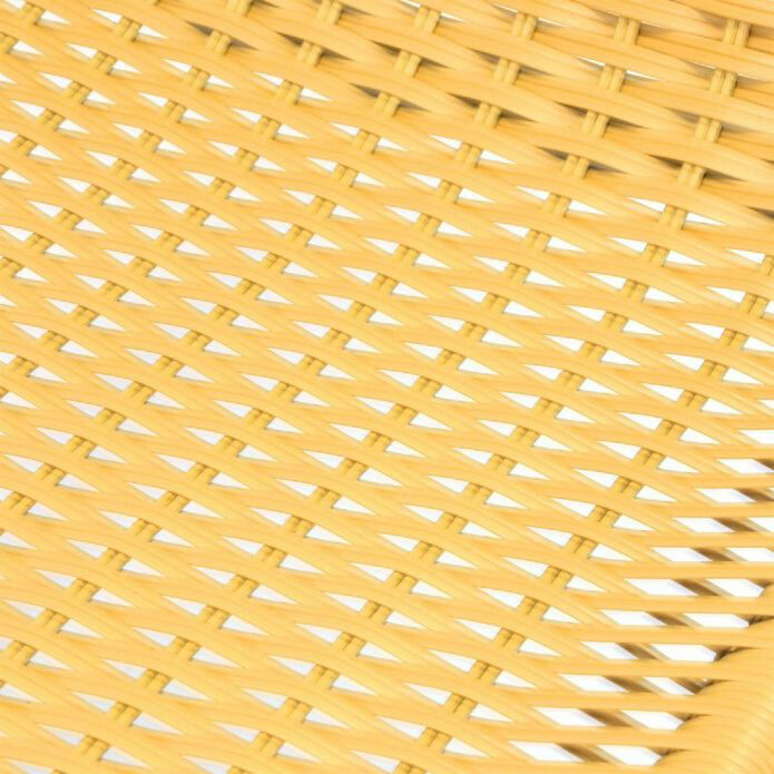 VCM Bistrostuhl 2er Set gelb Stahl B/H/T: ca. 53x73x60 cm