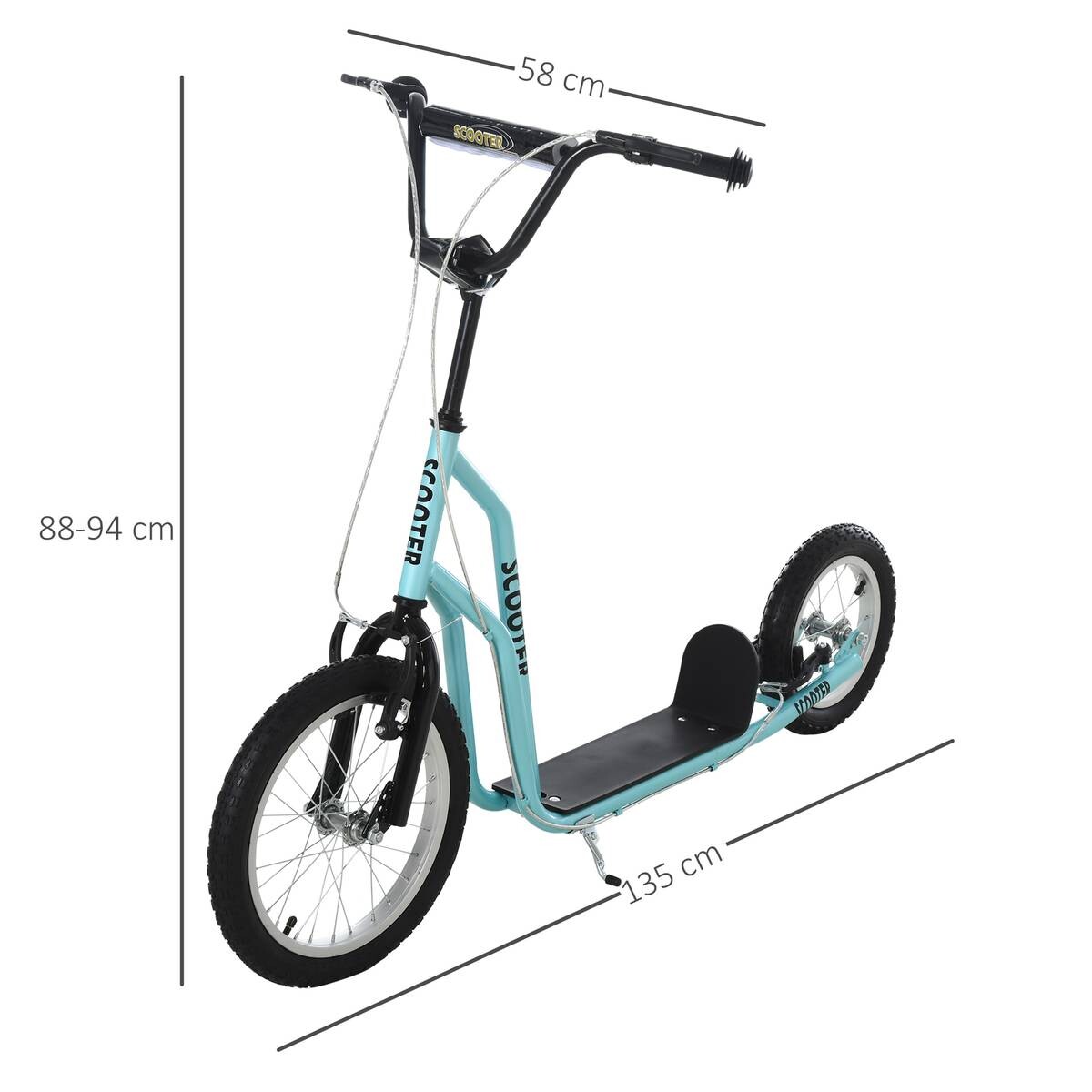 HOMCOM Kinderroller hellblau B/H/L: ca. 58x94x135 cm