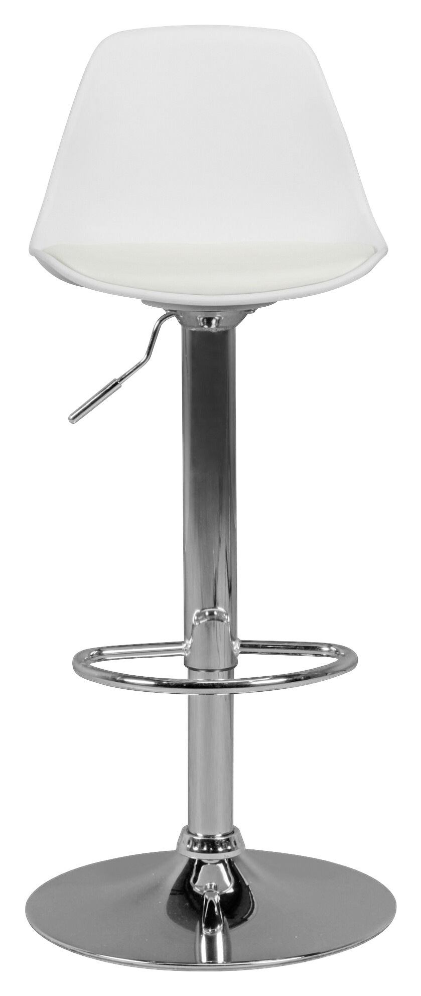 Barhocker weiß Kunstleder B/H/T: ca. 40x104x40 cm