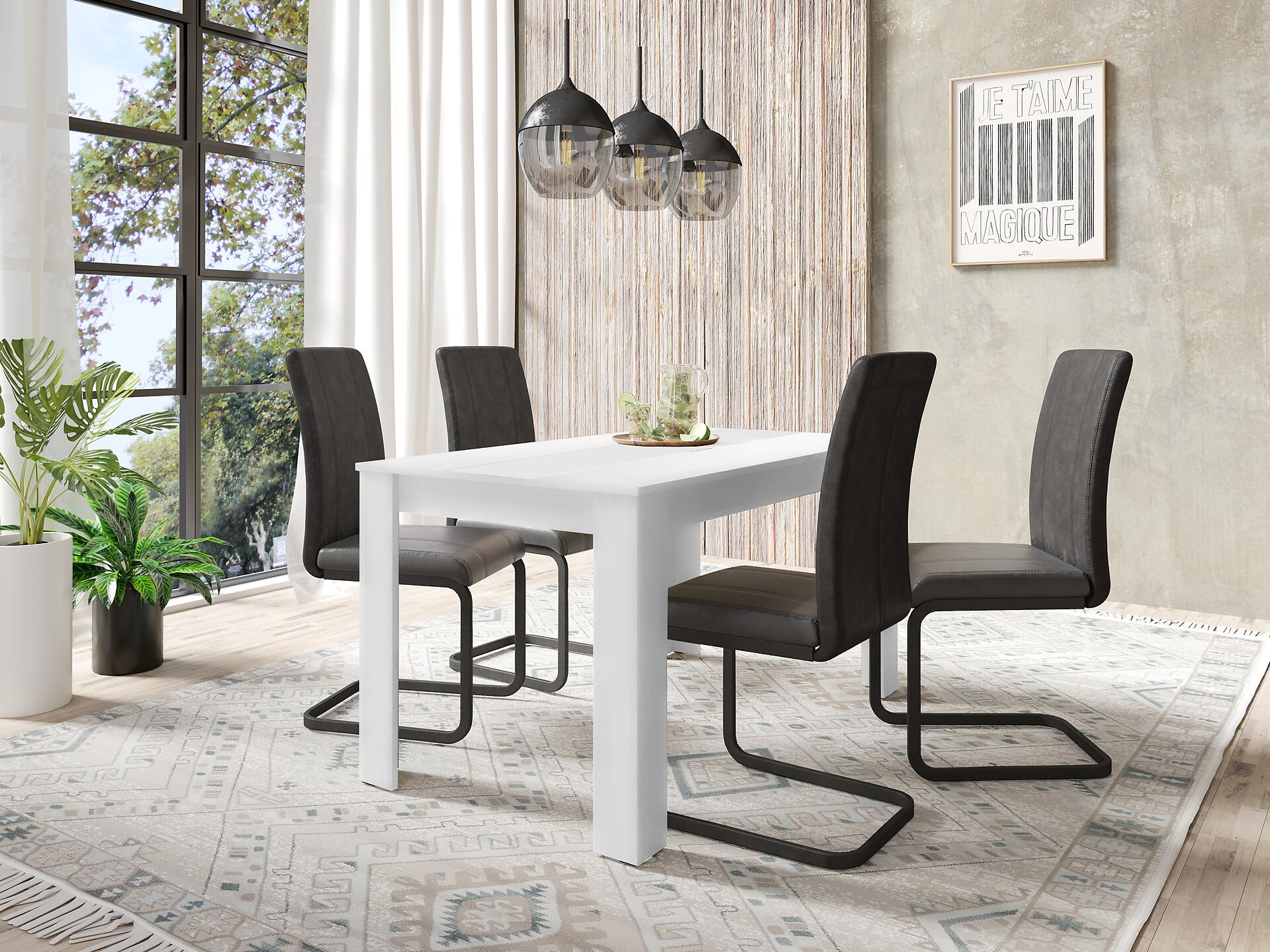 Tisch NORI weiß B/H/T: ca. 160x75x90 cm