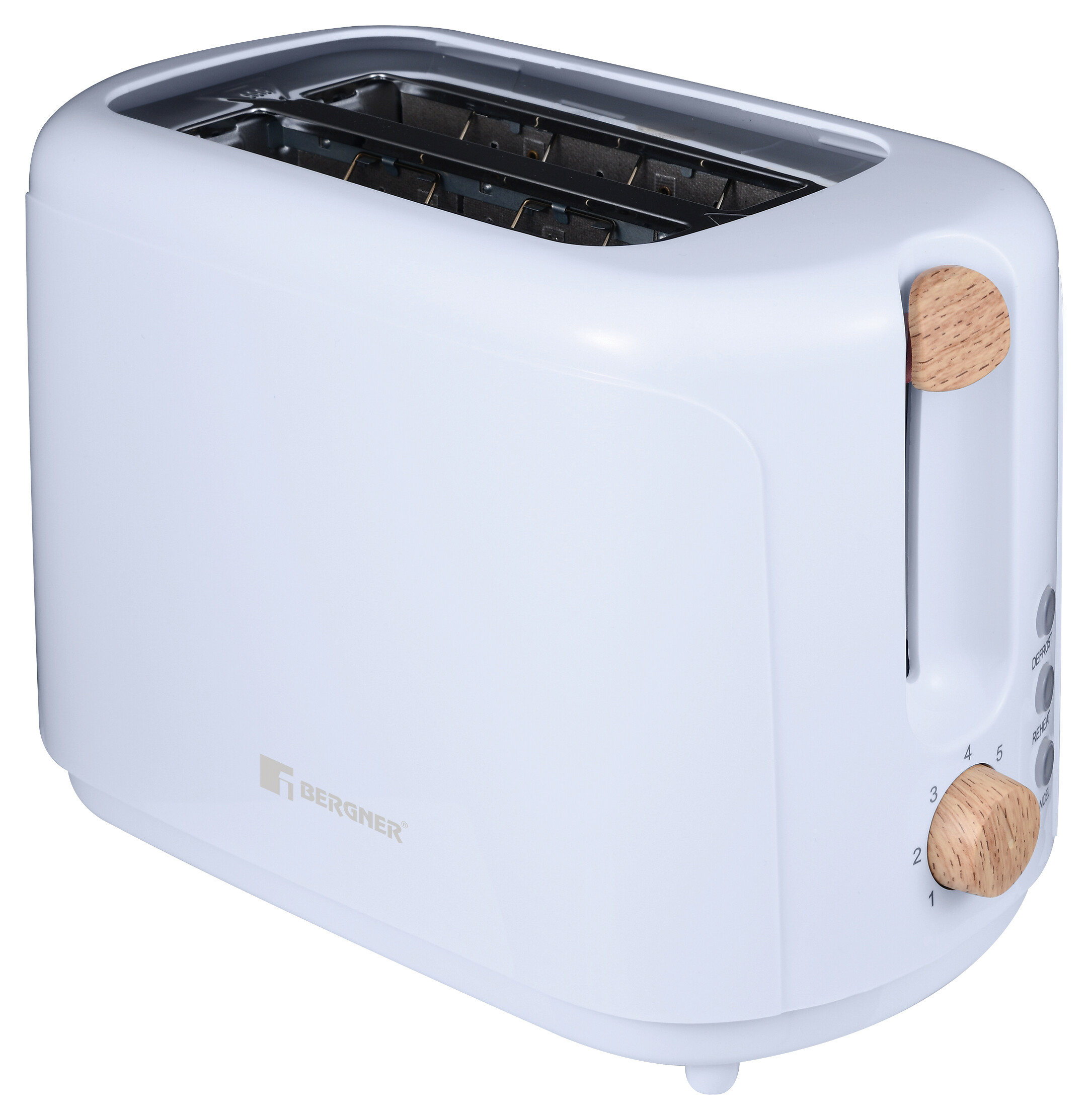 BERGNER Toaster weiß Kunststoff B/H/L: ca. 16x18,5x29,5 cm