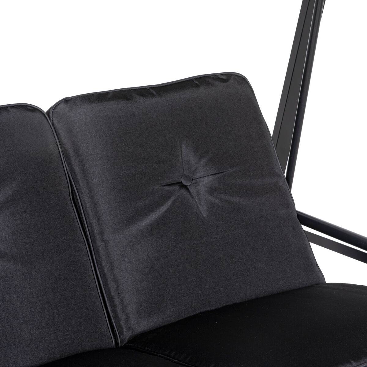 Outsunny Hollywoodschaukel schwarz Polyester B/H/L: ca. 116x172x145 cm