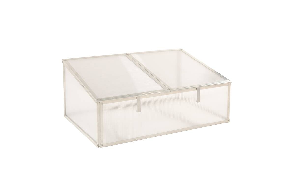 Westmann Frühbeetaufsatz Genus silber B/H/L: ca. 95x29x62 cm