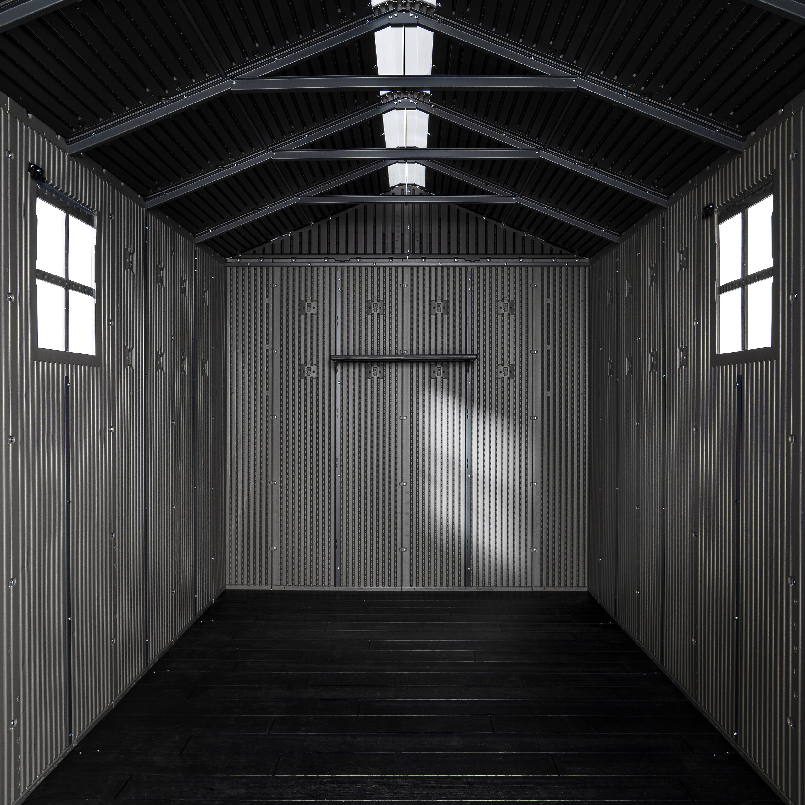 Lifetime Gerätehaus Utah grau B/H/L: ca. 206,2x264,4x426,5 cm