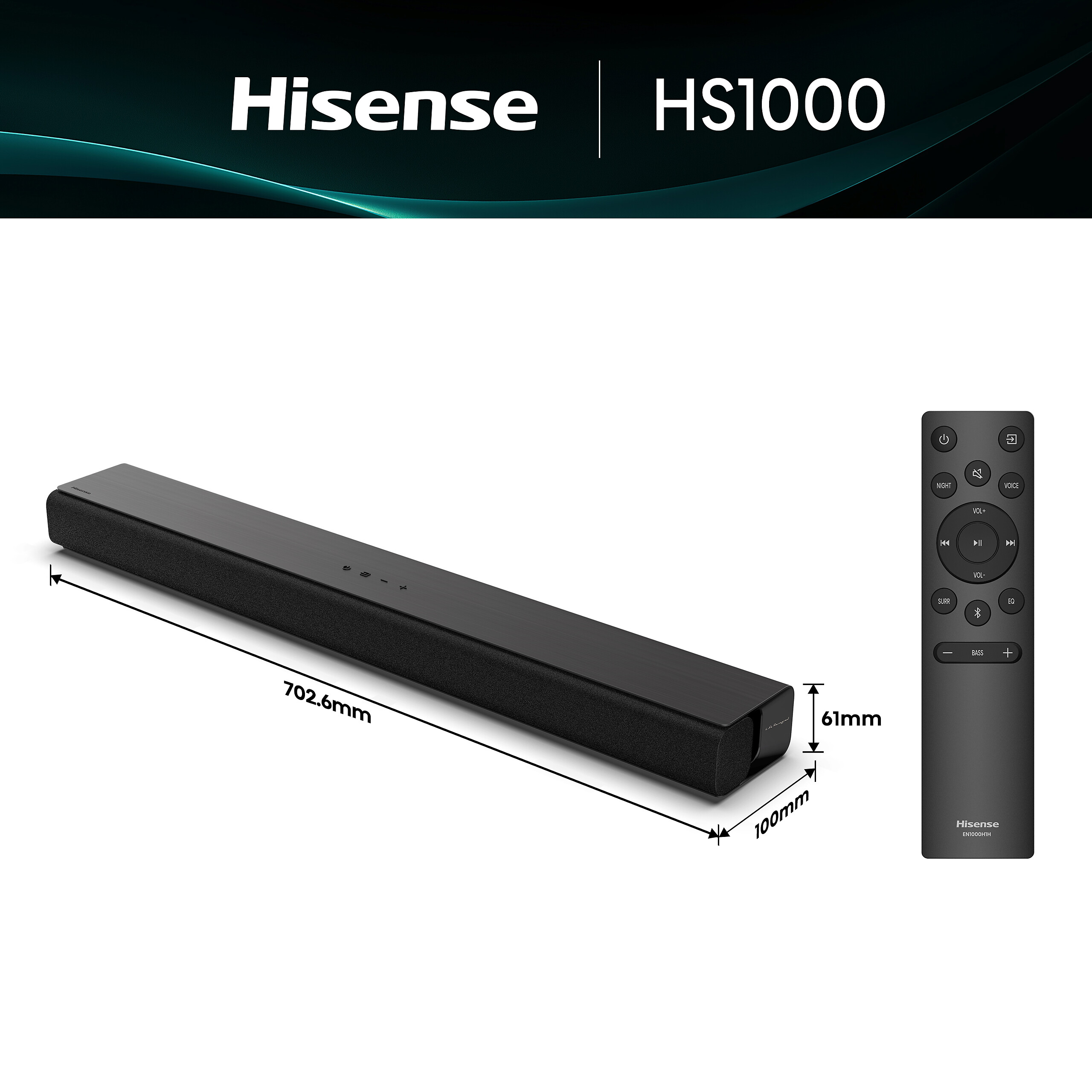Hisense Soundbar HS1000 schwarz