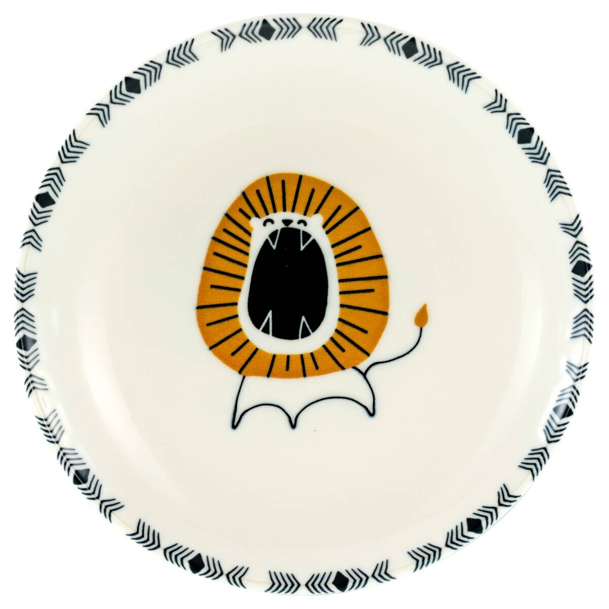 CreaTable Tellerset Safari mehrfarbig Steinzeug D: ca. 21 cm