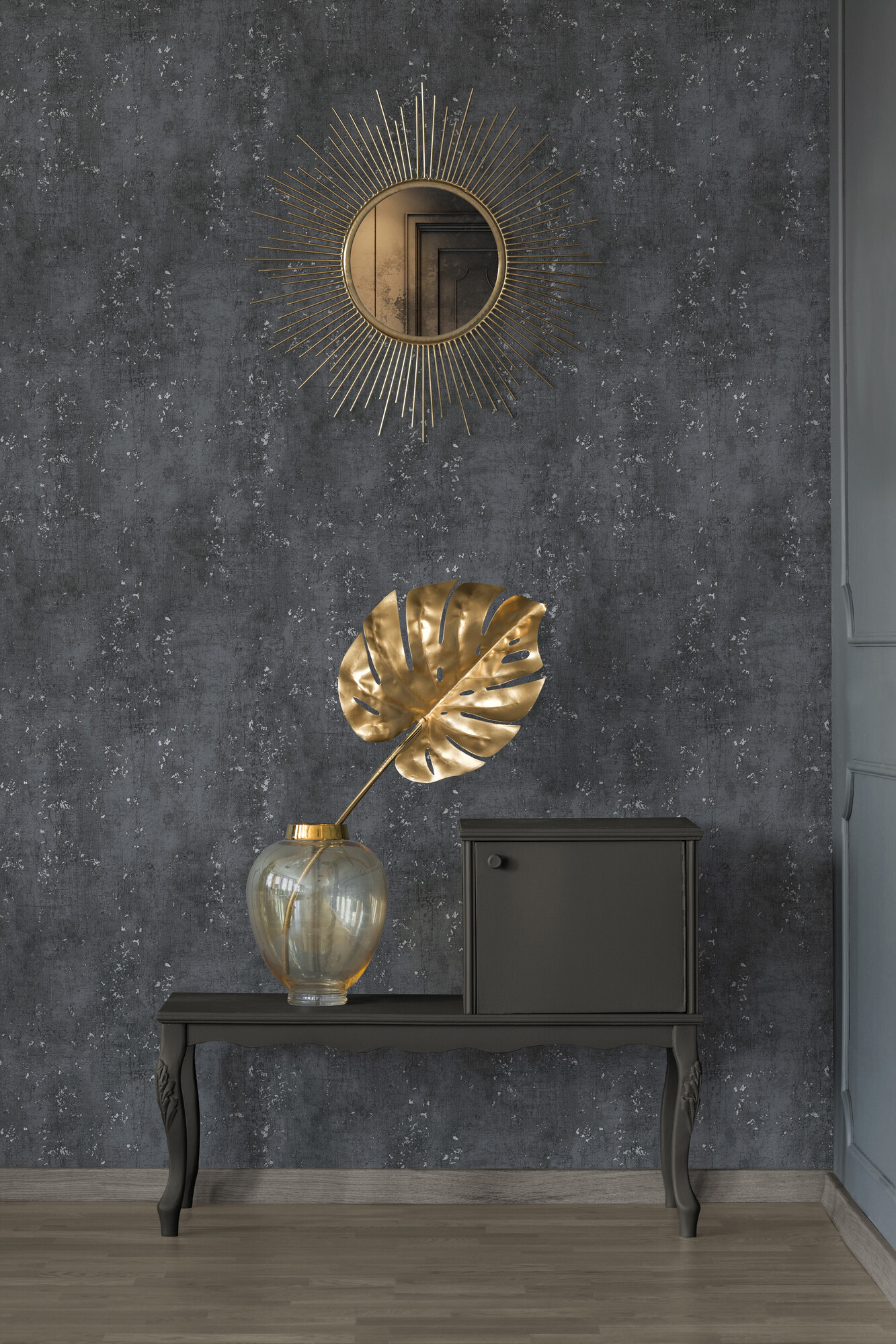 A.S.Creation Vliestapete schwarz B/H/D: ca. 53x1005x8 cm