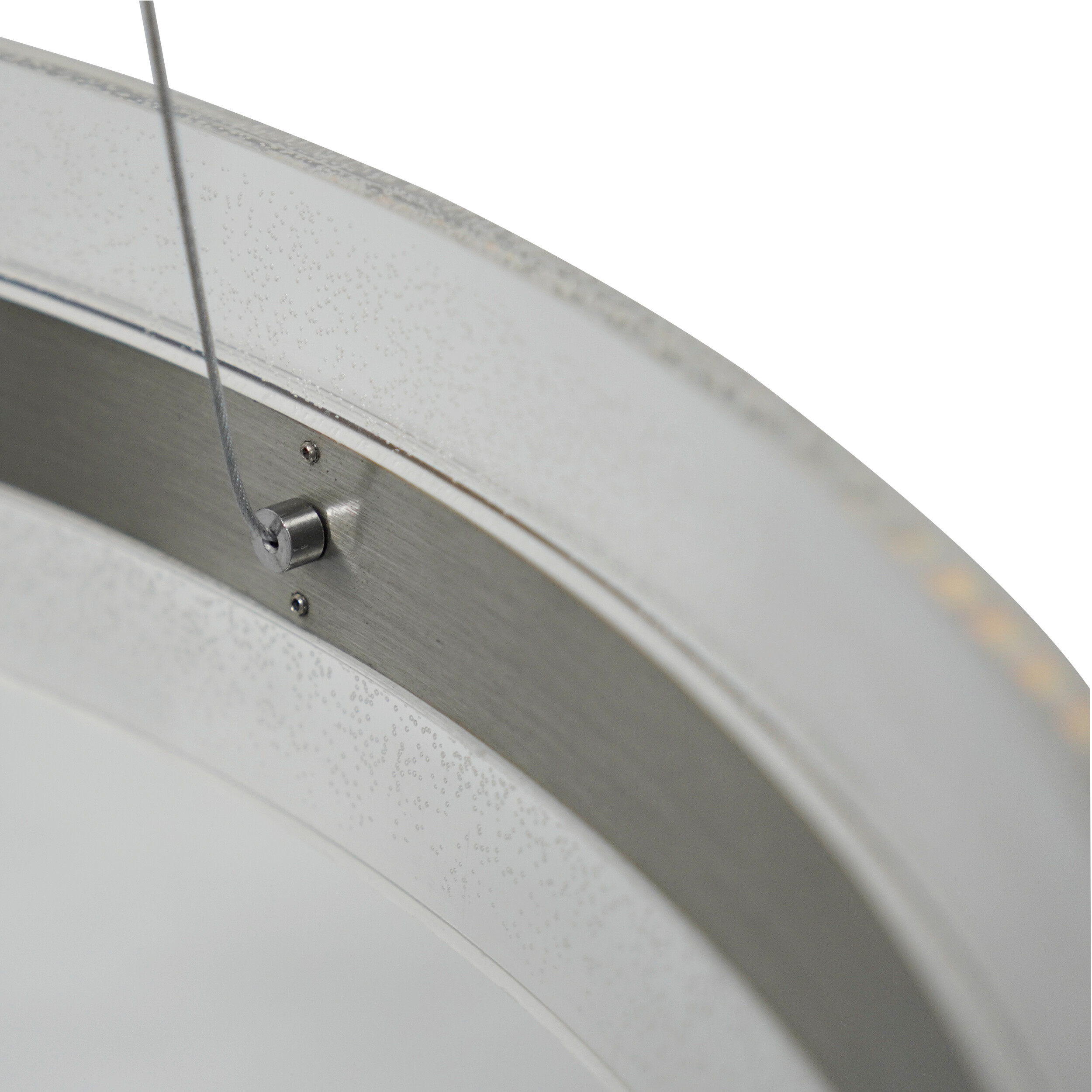 POCOline LED-Pendelleuchte Eleni nickel Acryl Alu H/D: ca. 120x60 cm