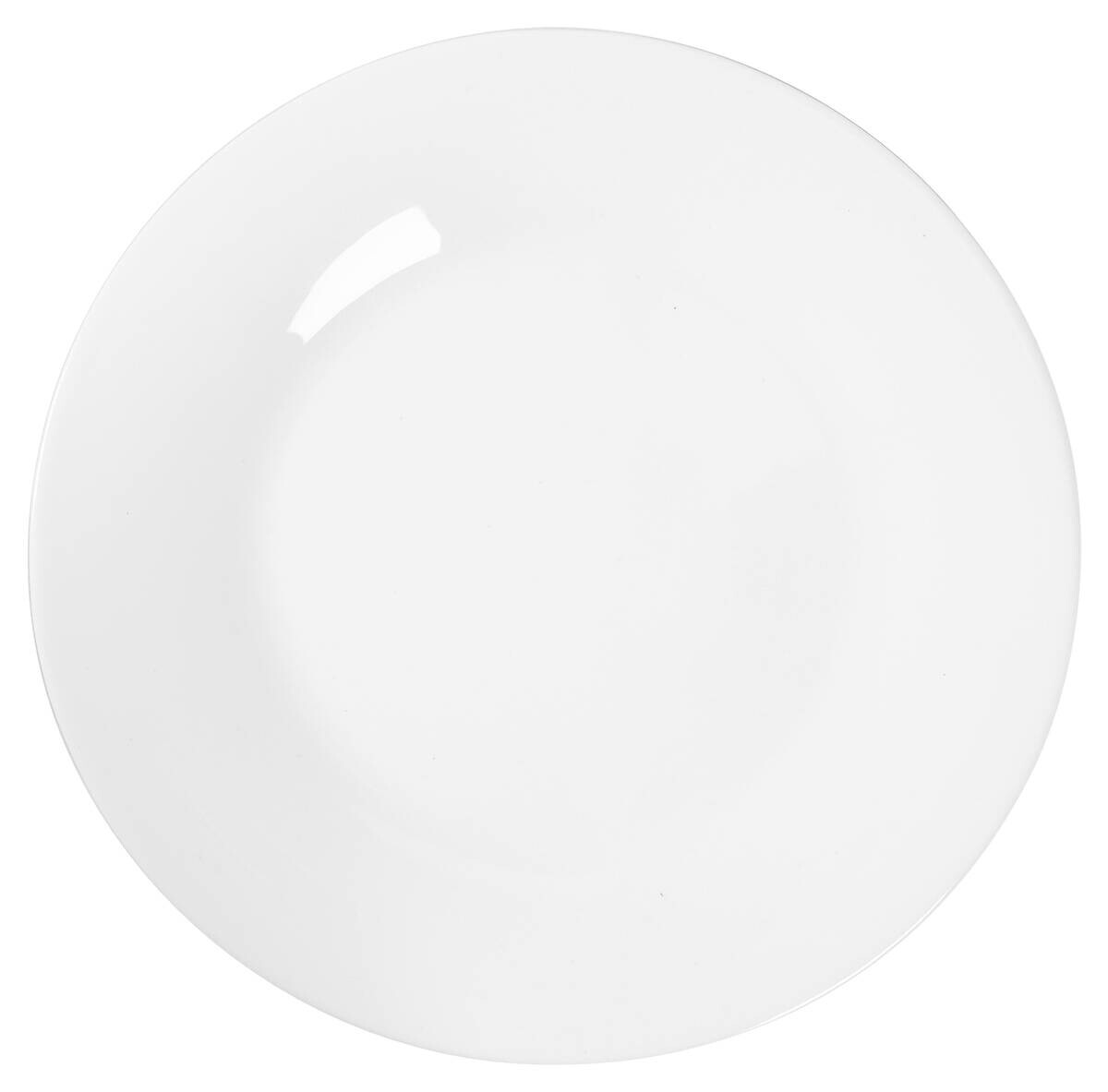 Dessertteller weiß Opal-Hartglas